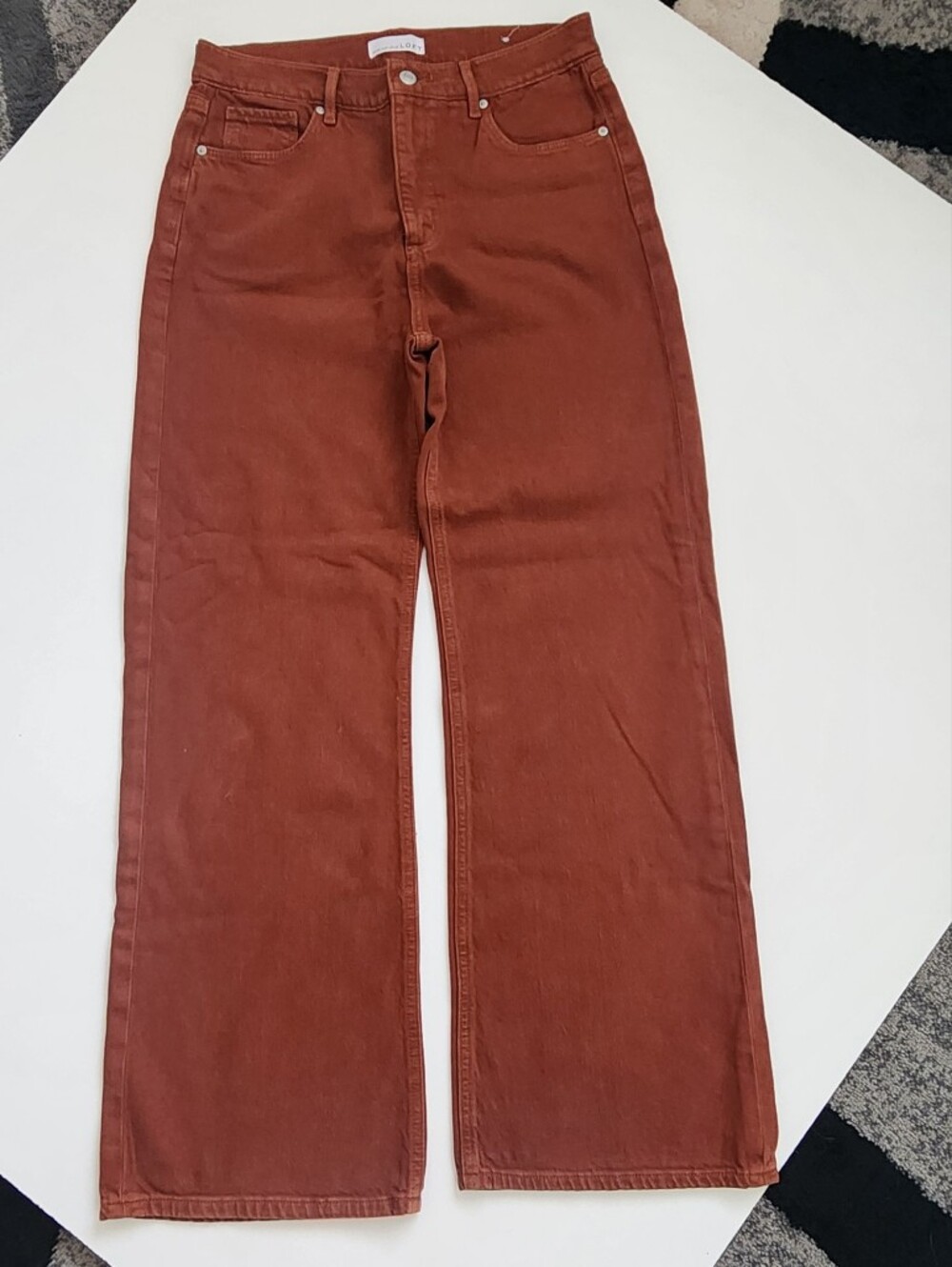 LOFT Rust Brown Rust Orange The Wide Leg Pants Jeans Size 6 / 28